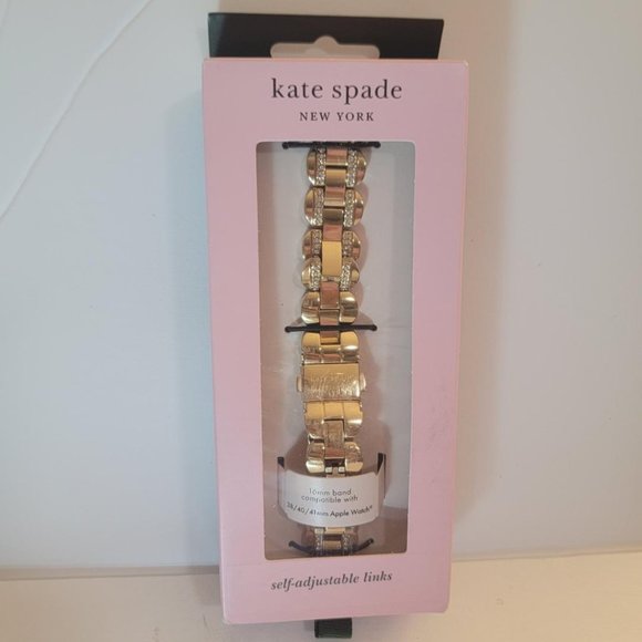 kate spade Jewelry - Kate Spade Gold-tone Stainless Steel Bracelet for Apple Watch - NIB